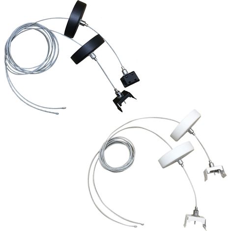 Cavi di acciaio sospensione BINARI TRIFASE LED Nero/Bianco KIT-CAVIColore BIANCO