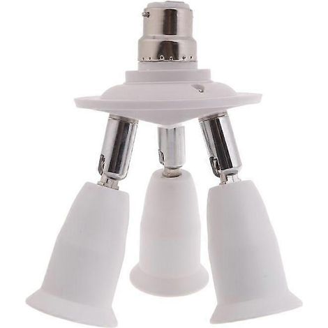 Adaptateur répartiteur de douille LED 3 en 1 E26/E27 à vis moyenne standard (1/5)