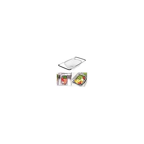 Passoire en acier inoxydable, passoire de 6 L avec panier à mailles fines et cuillère rétractable, passoire d'évier rétractable pour égoutter et laver les fruits et légumes