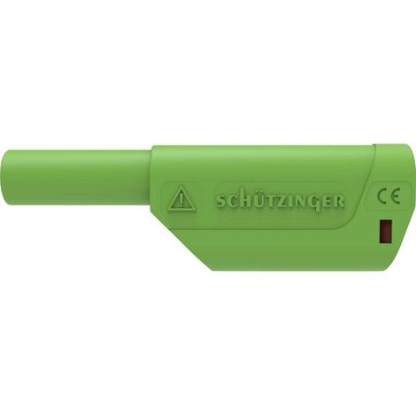 Schützinger DI SFK 8500 L Ni / AS / GN Spina della gabbia a molla di sicurezza dritto Ø perno: 4 mm Verde 1 pz.