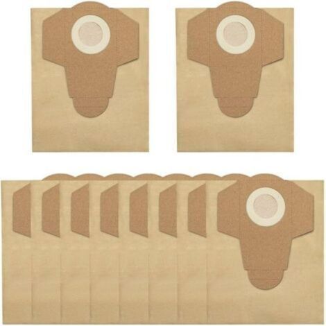 Packung mit 10 Papierstaubbeuteln, kompatibel mit Nasssaugern (1/4)