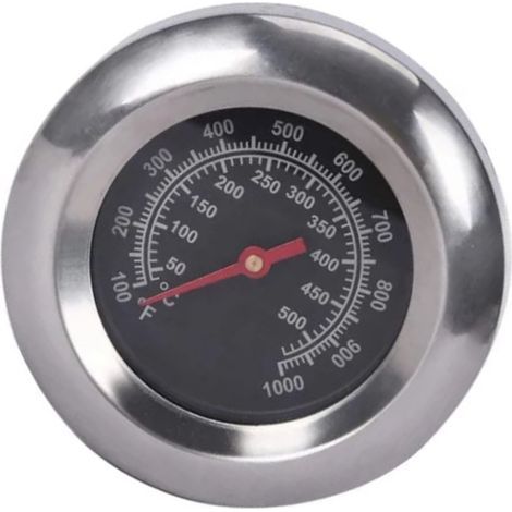 Hochpräzises Grillthermometer aus legiertem Stahl, M10-Gewinde, gut lesbare Skala, einfache Montage, zum Kochen und Campen. (1/5)