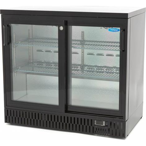 Armoire à Boissons Porte Coulissante & Étagères Réglables - Maxima