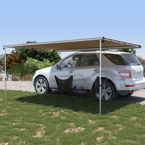 Auvent de camping-car et caravane Store Banne Auvent de jardin 4x2,5x2,15 m Beige 56241 (1/5)