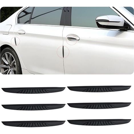 6 Pcs Protection Portiere Voiture, Noir Protege Bande, Voiture Bandes Anti Collision, pour Tous Les Vehicules (1/5)