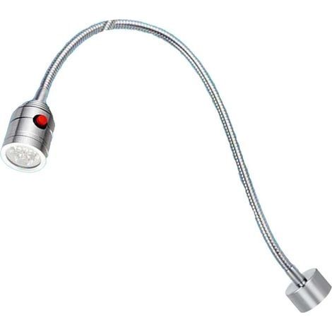 Lampe Magnétique à Col de Cygne, Lampe de Travail LED à Col de Cygne 5 W 24 V Longueur du Tube 500 Mm Lampe à Outils à Base Magnétique pour la Réparation d'établi (1/4)