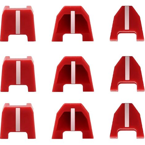 (Lot de 9) Embout de nez en caoutchouc anti rayures 42 38 0017 compatible avec la cloueuse de finition Milwaukee Kee calibre 18 (1/5)