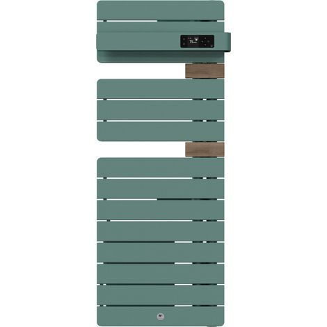 THERMOR - Sèche-serviettes connecté Allure 4 étroit 1500W Eucalyptus/Chêne Mat à droite - 483381 (1/2)