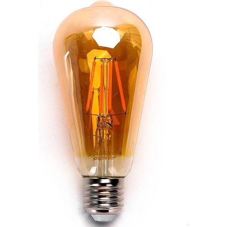 Bombilla LED aigostar 2200K 800 lúmenes dorado E27