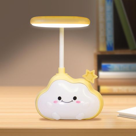 Veilleuse nuage LED lampe de bureau USB rechargeable, jaune étoile (1/5)