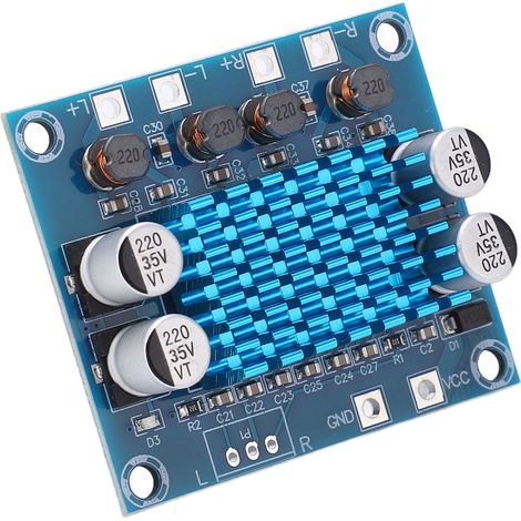 Amplificateur numérique HD XHA232 30W 2 canaux, module audio 12V 24V, carte d'amplification stéréo DIY (1/5)
