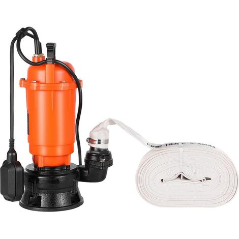 Drainage rapide des eaux usées, pompe puisard 18 m 21000 L/h pour étang, piscine et zones inondées (1/5)