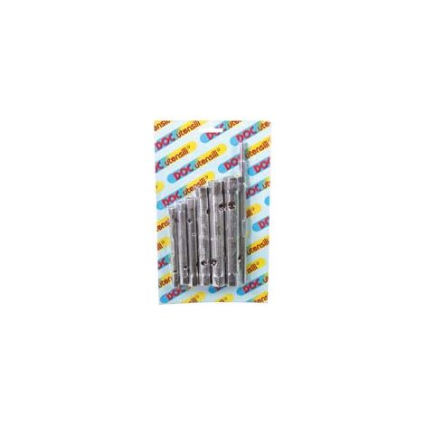 Clés à douille double en série de 6 pièces - mm.6/7-8/9-10/11-12/13-14/15-16/17
