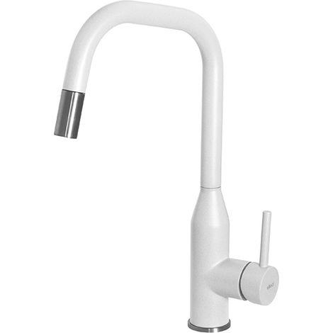 Rubinetto Miscelatore Cucina Elleci Dora Plus Keratek Plus Bianco Assoluto MKKDRP96 (1/2)