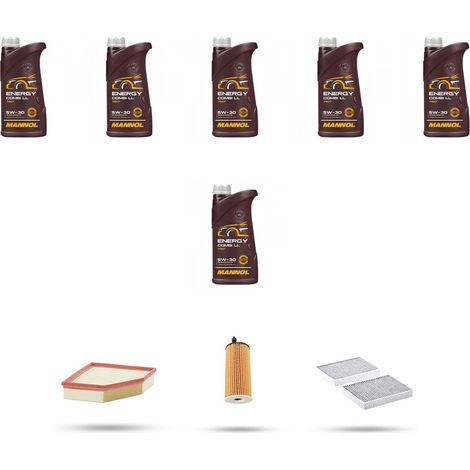 Kit tagliando 3 FILTRI e 6L OLIO compatibile con Bmw serie 7 (G11,G12) 730i 190kw dal 2015 (1/5)