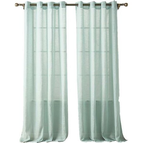 Elegante tenda in voile 140x220 cm con occhielli – a righe, realizzata in poliestere leggero per soggiorno, camera da letto o bovindo.