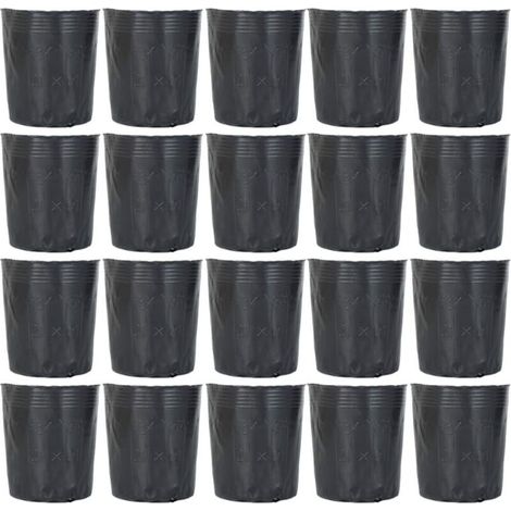 500 Pcs Pépinière De Plantes Pots en Plastique Pot De Démarrage Dégradable Jardin Fleur Nutrition Pot Outil De Jardin pour Plantes Succulentes Boutures Semis 9X9 Cm (1/5)