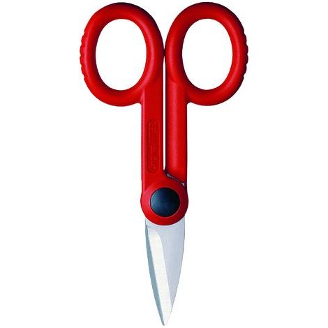 Intercable 16013 Speciale Forbice per Elettricisti con Safteybox, Piccolo, Rosso (1/3)