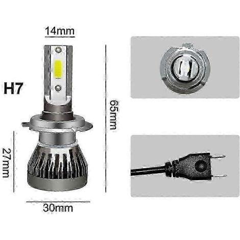 H7 LED-Scheinwerferlampen (6000K) für Yamaha YZF R1 (2007–2014), YZF R6 (2003–2014) und R6S (2006–2009), Edition 0923