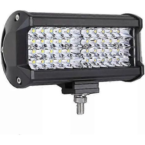 Barre lumineuse LED 12V/24V pour travail tout-terrain, projecteur et faisceau large, compatible avec camions, voitures, 4x4, bateaux et quads. Phares antibrouillard LED inclus. Barre lumineuse LED 144 (1/5)