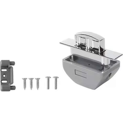 Poignée de porte en métal avec serrure, sans clé, à commande par pression, pour armoires et camping-cars.-AquaForge (1/5)