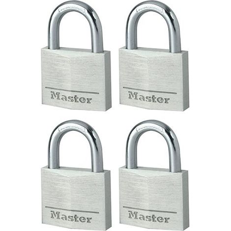 Aluminium 40Mm Padlock 4-Pin - Keyed Alike X 4 (1/3)