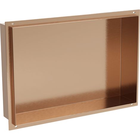 Mexen X-Wall-NR étagère encastrée sans rebord 45 x 30 cm, cuivre brossé - 19C1453010 (1/3)
