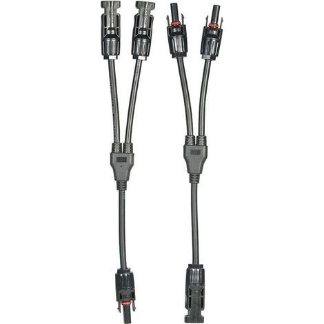 Ulisem MC4 Y-Verzweigungs-Solarpanel-Kabelverbinder-Adapter, 1 Paar Stecker/Buchse und Buchse/Stecker - 1 Paar Stecker/Buchse und Buchse/Stecker (1/4)