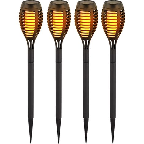 V-TAC Solar-LED-Taschenlampe, Flammeneffekt, 1 W, warmweiß, 4 Stück (1/10)