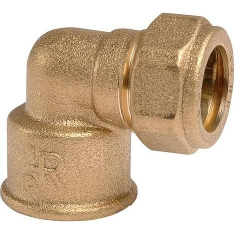 TAISHENGDA - Messing-Winkel-Doppelkonusverschraubung - F 1/2" - Durchmesser 14 mm (1/5)