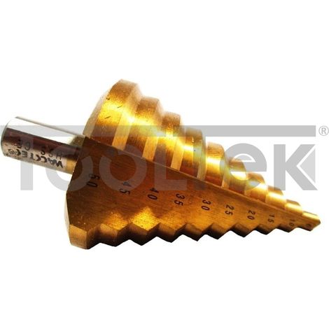 FRESA CONICA ALLARGAFORI GRADINO METALLO 6-50mm SCALINI GRADINI HSS