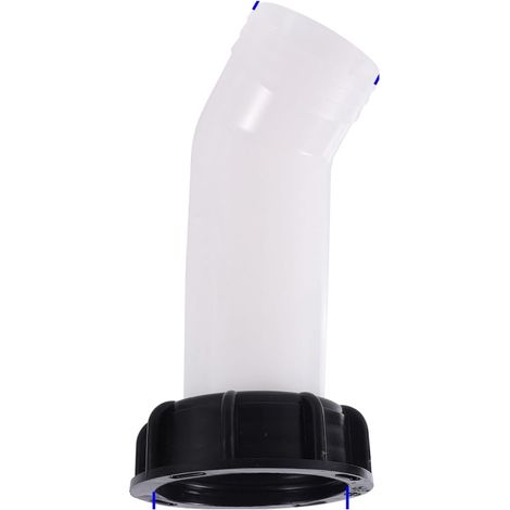 Tube de dérivation de drainage de réservoir d'eau 45mm 43mm bec de vidange IBC accessoires de vanne de réservoir tuyau d'irrigation de jardin raccords de robinet de baril (Color : 45mm spout) (1/5)
