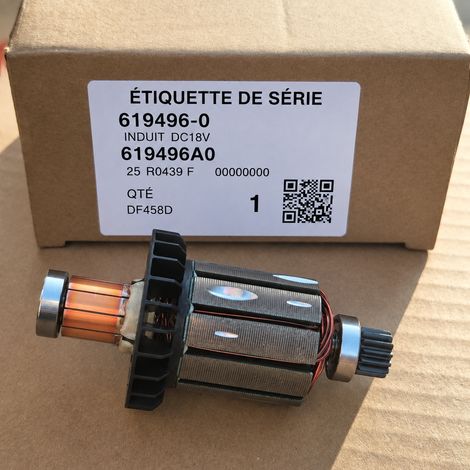 Rotor induit moteur pour perceuse DHP458 DDF458 BDF458 619496-0 900 g – Livraison gratuite