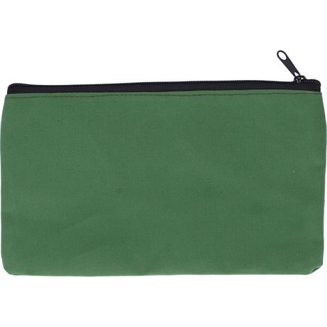 Sac à outils portable multifonctionnel en toile vert armée, robuste et résistant, pour clé, tournevis et clou (27,4 x 16 cm). (1/5)