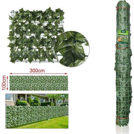Siepe Finta Artificiale Rete Recinzione 1MX3M Con Foglie di Patate Dolce (1/3)
