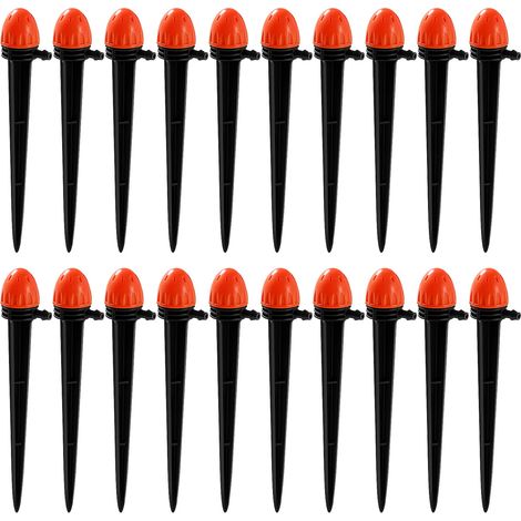20 Pieces 8-Hole Micro Drip Sprinkler, 360 Degree Dripper Atomizer Irrigation Equipment, Adjustable Drop Irrigation Nozzle Plants Garden, for 4mm/7mm Tube