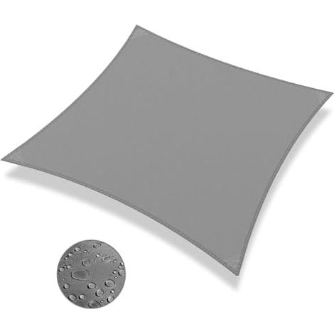 Voile Ombrage IOAOI 2x3 m, Rectangulaire, Imperméable, 95% UV, Jardin, Terrasse, Cour, Pergola, Balcon (1/5)