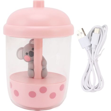 Koala Design USB-Luftbefeuchter – Leiser Luftvernebler fürs Büro, Pink (1/5)