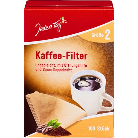 Filtri da caffè One Tag, misura 2, 100 pezzi.