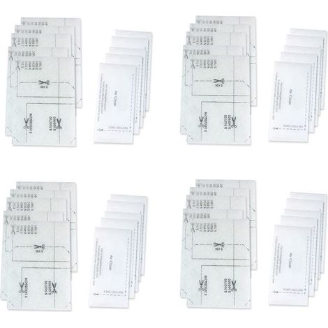 Filtro de motor universal, accesorio para aspiradoras reemplazables, 20 pares, para (1/4)