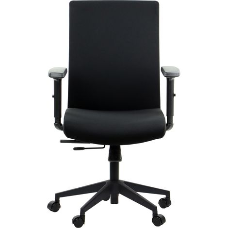 Sedia girevole Riverton F/L con sedile estensibile - Vari colori - Nero-Nero (1/4)