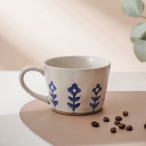 Mug Café - Céramique - 340 ml - Avec Poignée - Pour Café, Thé, Chocolat Chaud, Lait - Usage Maison et Bureau - 1 Pièce (1/5)