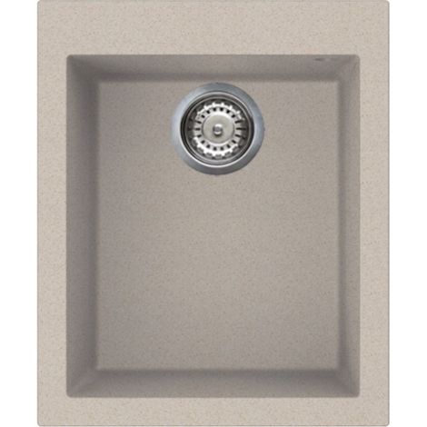 Fregadero encastrado de un seno 41x50 color avena fragranita - Smeg VZ40AV2 (1/2)