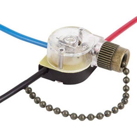Lot de 3 interrupteurs pour ventilateur de plafond avec éclairage Ze-110, interrupteur à 3 vitesses, interrupteur à chaînette R