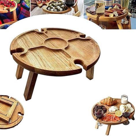 Table de camping pliable – Pour pique-nique et extérieur – Petite table portable – Jardin, plage et camping (1/5)