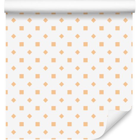 Papier peint à pois blancs et crème, détail subtil pour le salon et la chambre 50x1000 cm (1/5)