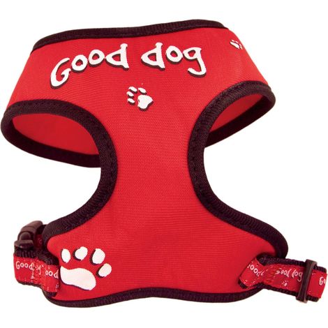 Harnais T-shirt chien Relax rouge "Good Dog" Taille : S