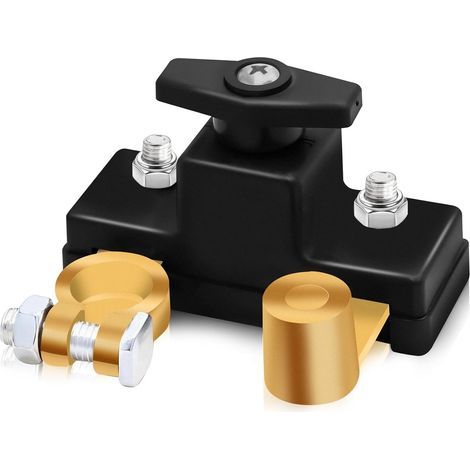 Interruptor de desconexión de batería de coche de cobre puro, fuente de alimentación inteligente con transmisión estable, interruptor de desconexión de alta conductividad para coche, camión, barco o a (1/4)