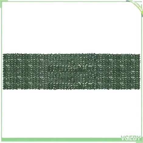 Écran de balcon - 315494 - feuilles décoratives - vert foncé - 600 x 150 cm (1/5)