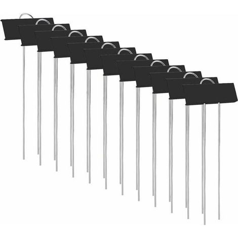 Marqueurs d\'étiquettes pour plantes - Durable - Acier inoxydable - Résistant à la rouille - Paquet de 12 (1/4)